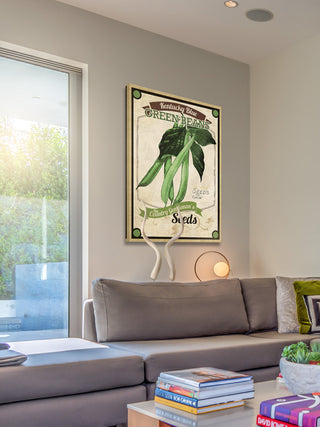 "Seed Packet Greenbeans" Painting Print on Canvas