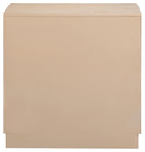 Scallop Oak Veneer Chest, Natural, Night Stand