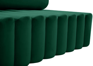 Melody Velvet Upholstered Chair, Green, Sofa