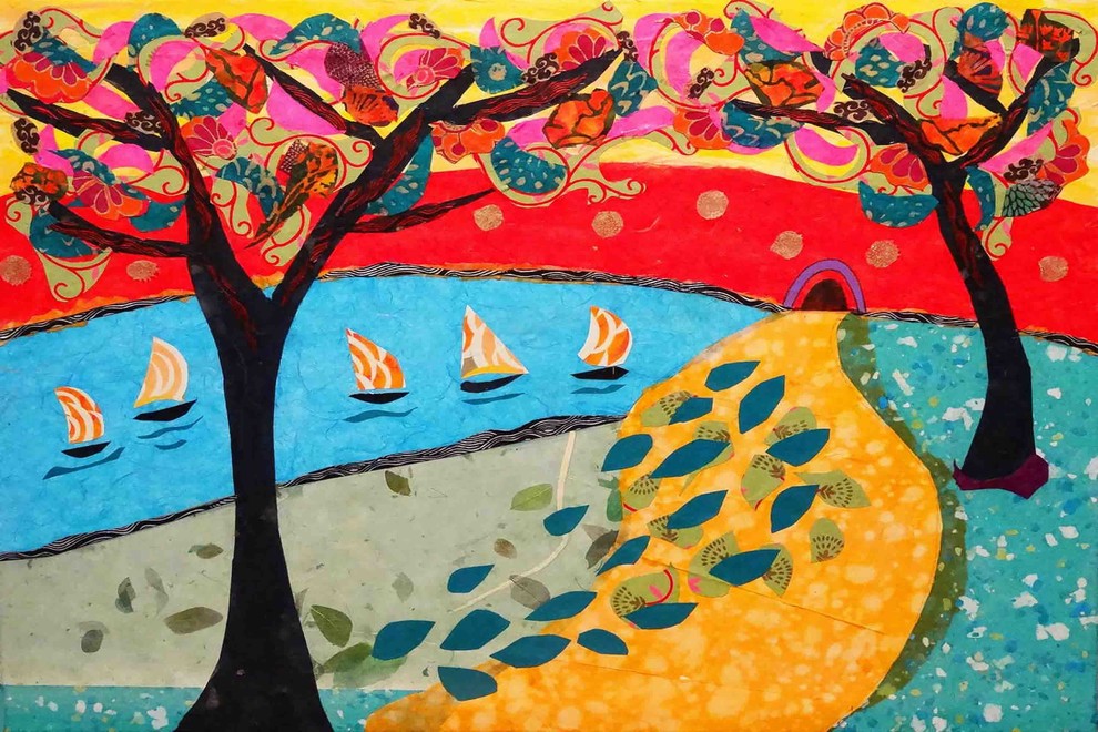 "Idyllic Series 1" Painting Print on Canvas by Lisa Mee