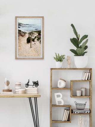 "Coastal Bay" Framed Painting Print, 24x36