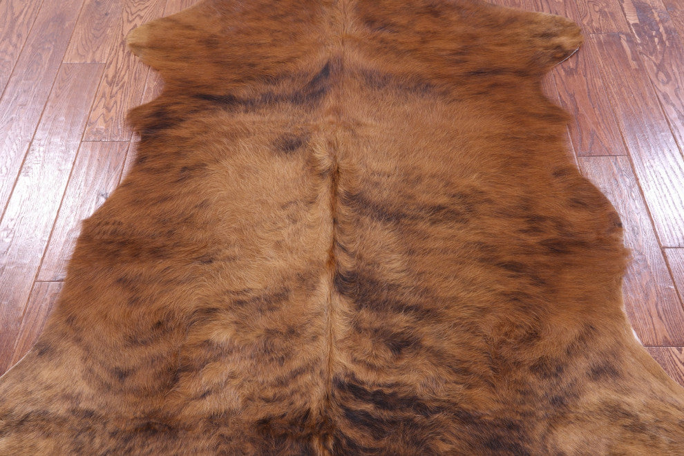 6' 2" X 5' 2" Natural Cowhide Rug C2318