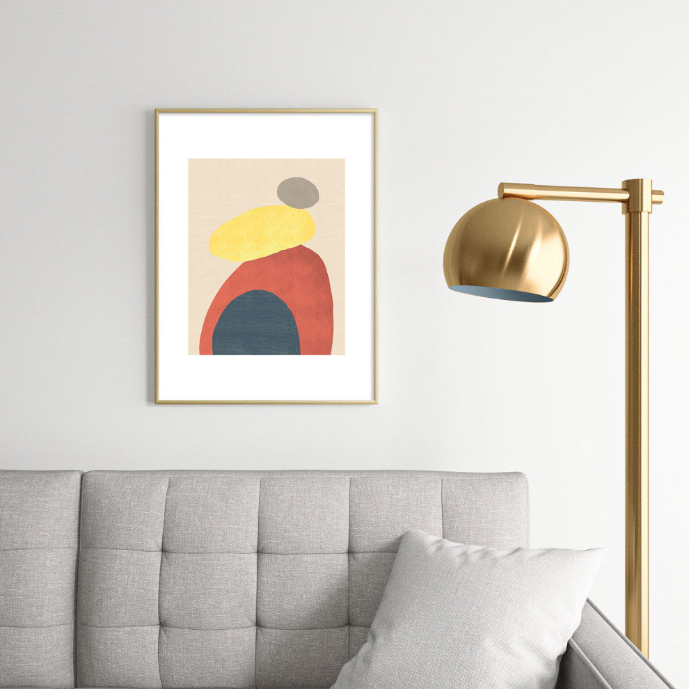 Sewzinski Meditate Metal Framed Art Print
