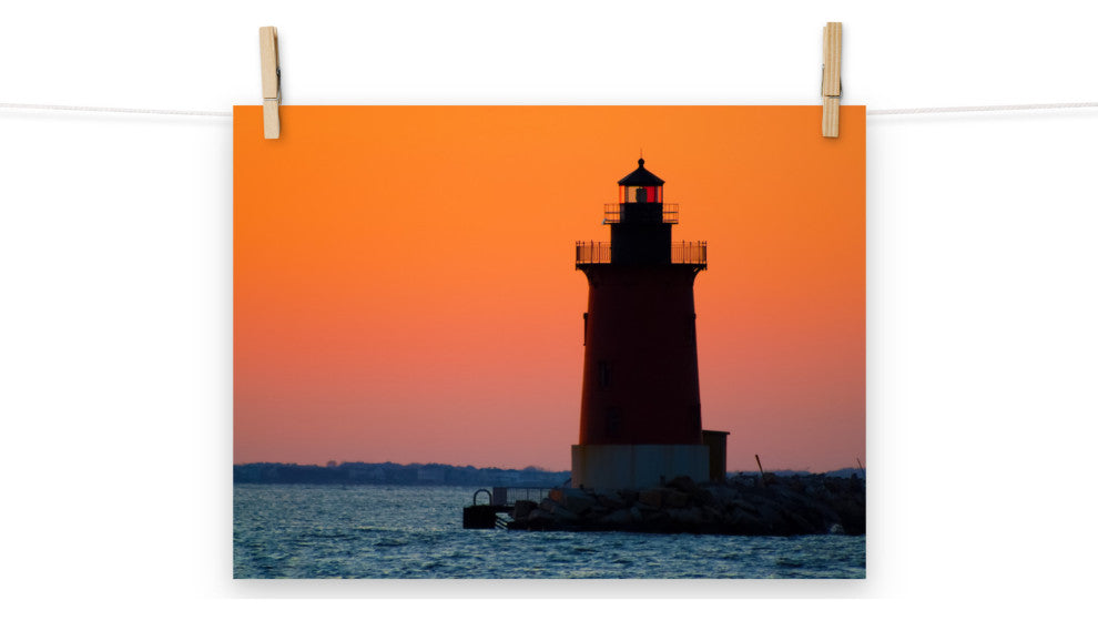 Sunset at Henlopen State Park 3 Landscape Photo Unframed Wall Art Print, 12" X 16"