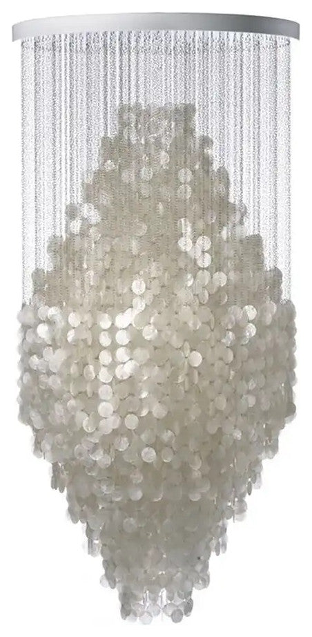 Artemis Capiz Shell Chandelier, W24"xh43"