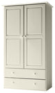 Traditional Solid Wood Wardrobe Armoire, Caribbean Rum