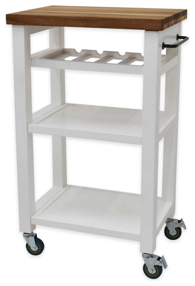 Belden Kitchen Cart, White