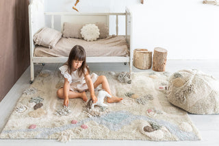 Path of Nature Machine Washable Play Rug, 4'x5'3"