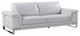96" Lovely Light Gray Leather Sofa Set