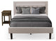 2Pc Fannin Full Size Bedroom Set, 1 Bed, Nightstand, Mist Beige