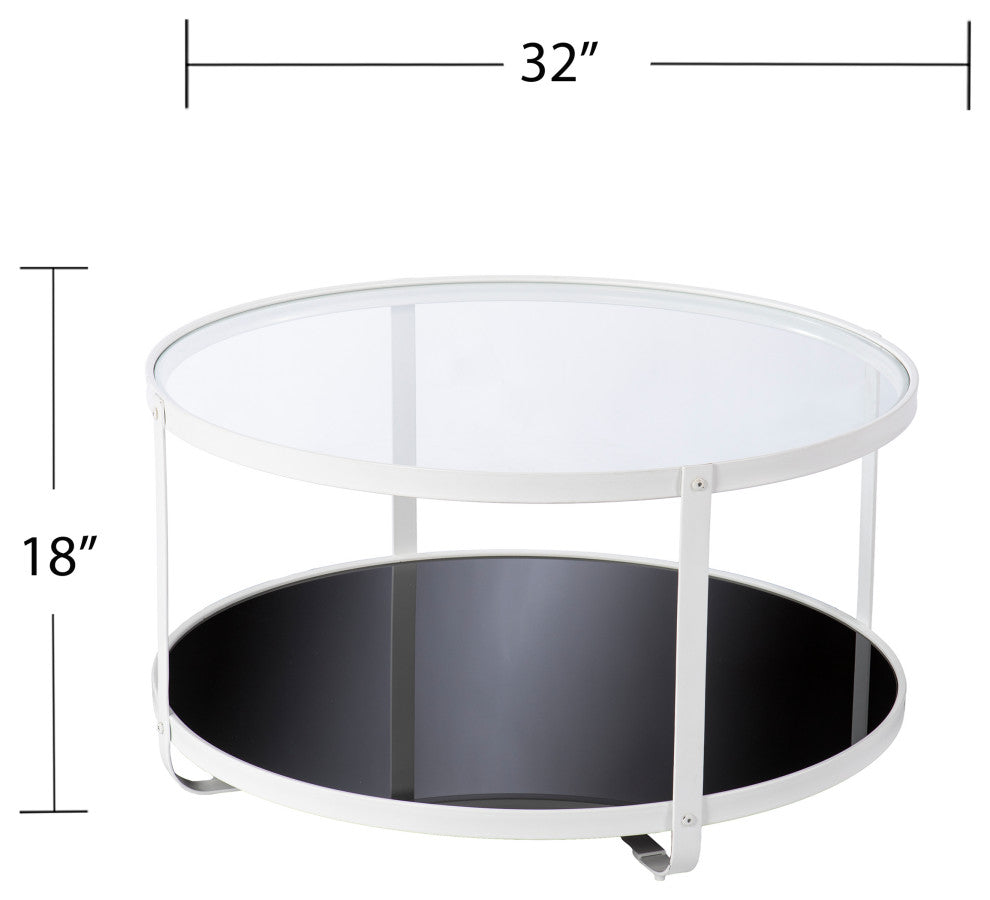 Barcroft Glass-Top Cocktail Table