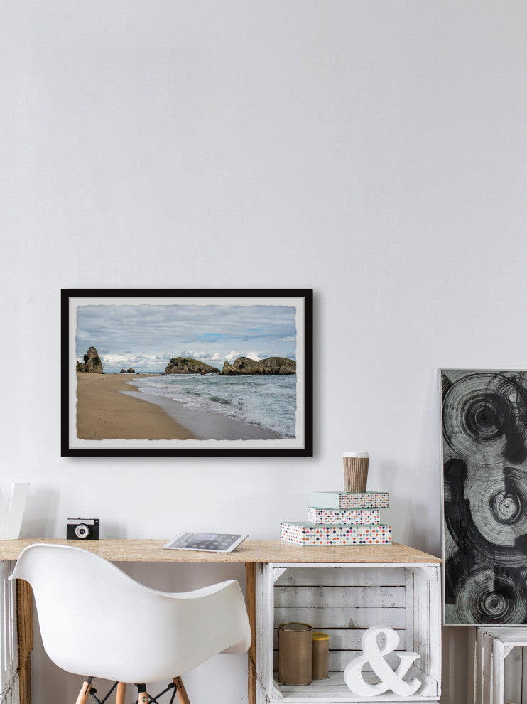 "Ride the Tides" Framed Painting Print, 18x12