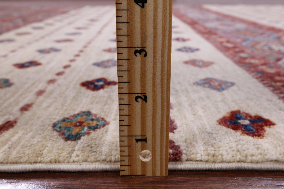 Hand Knotted Khorjin Super Kazak Rug 5' 8" X 7' 8" Q10453