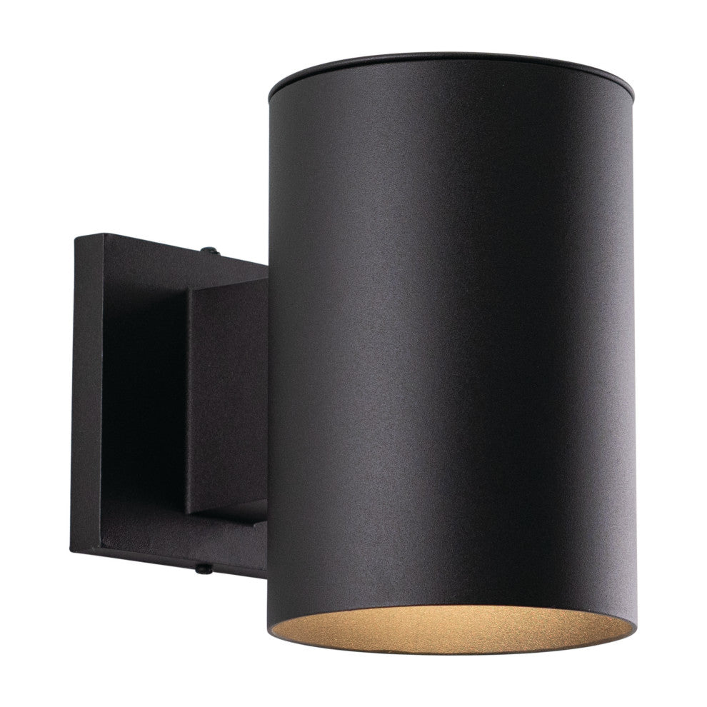 Chiasso 5" Outdoor Wall Light, Textured Black