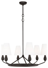 Visual Comfort Studio TC1186AI 6-Light Chandelier, Ziba