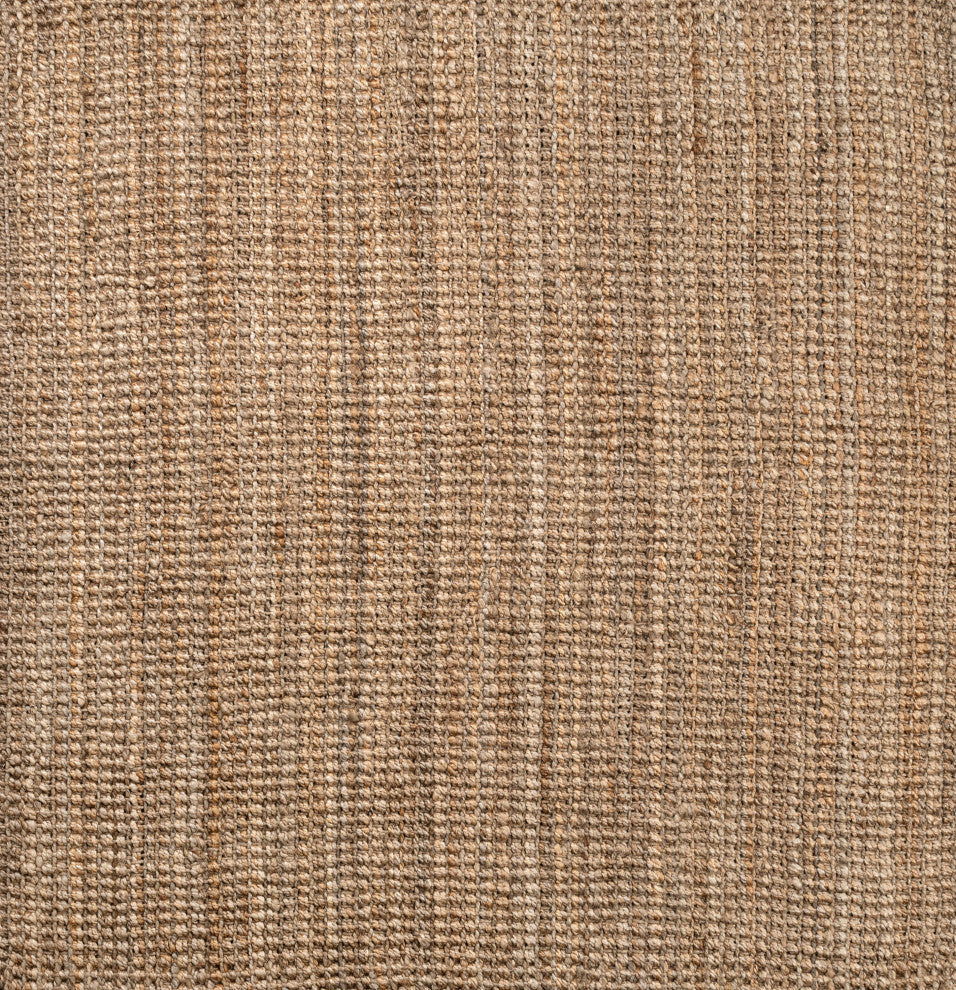 Pata Hand Woven Chunky Jute Natural 6' Square Area Rug