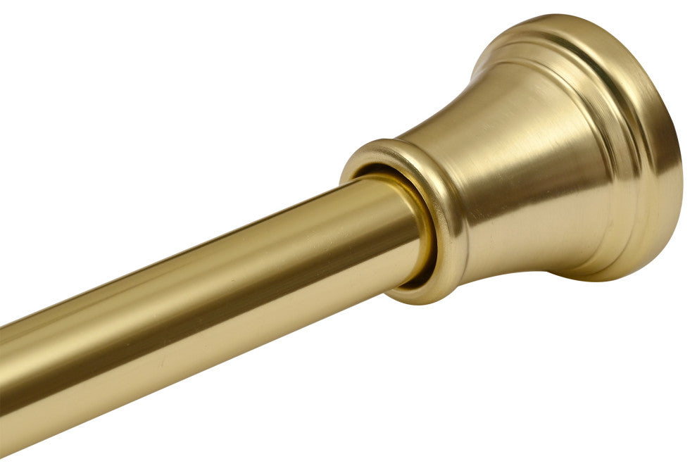 Utopia Alley Adjustable 72-Inch Shower Curtain Tension Rod, Gold