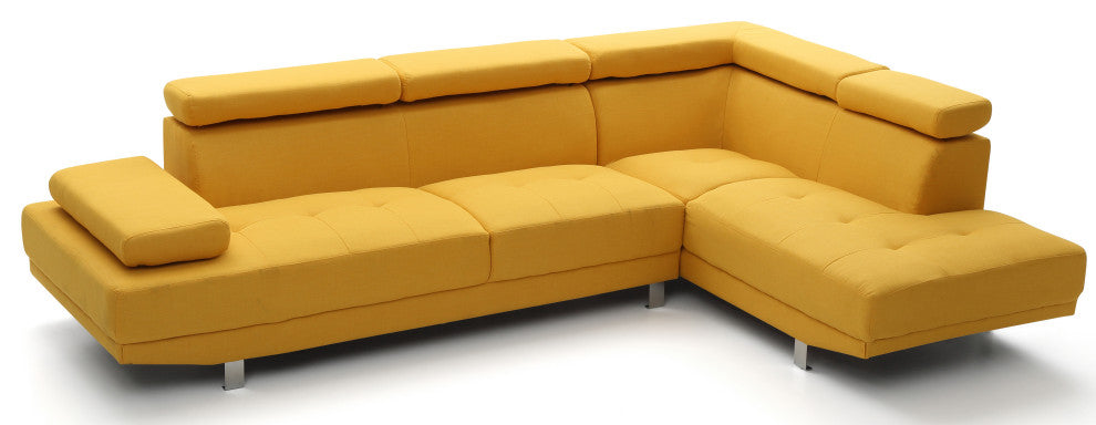 Milan Sectional, Yellow