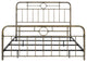 Antiqua Metal Pipe King Bed - Bronze