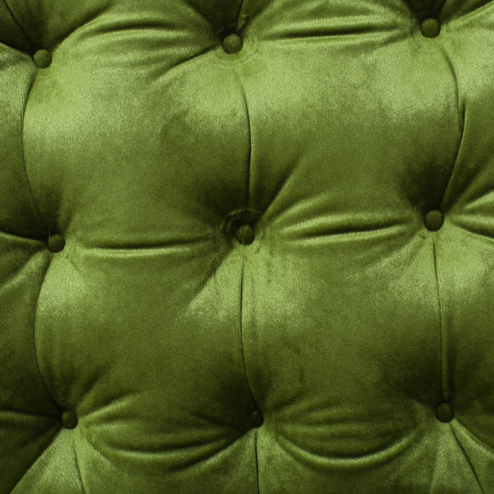 Hallie Tufted Velvet Dining Chair Cushions, Set of 4, Sage