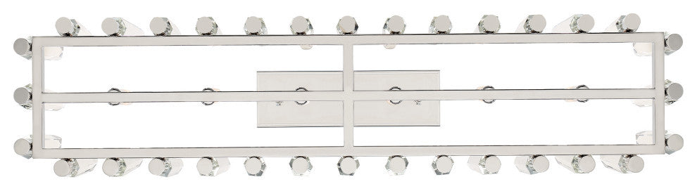 Crystorama WAT-B2006-PN, 6-Light Chandelier, Polished Nickel