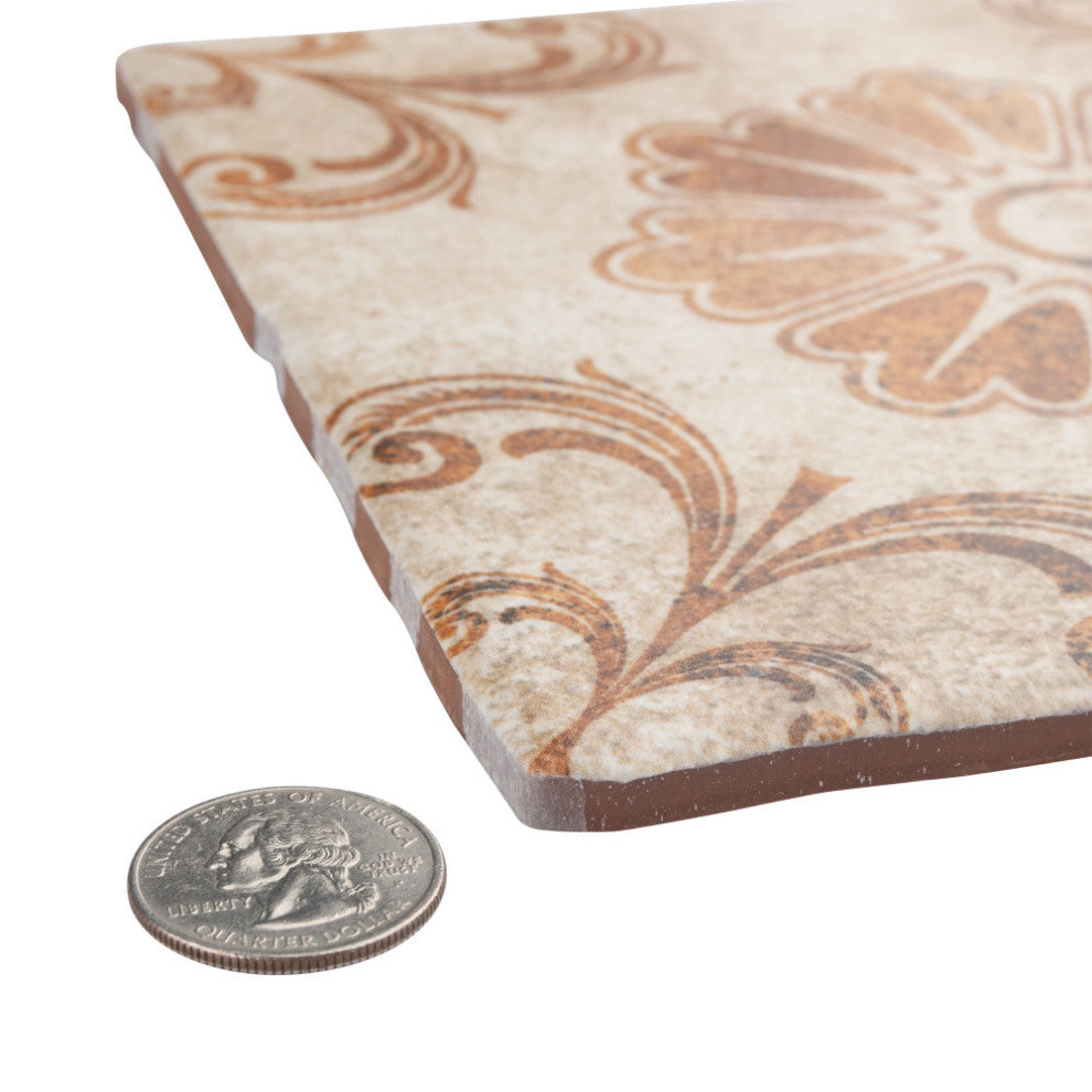 Costa Arena Decor Fleur Ceramic Floor and Wall Tile