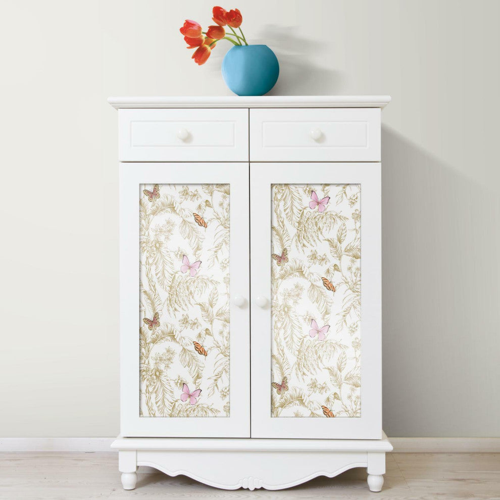 Butterfly Sketch Peel & Stick Wallpaper