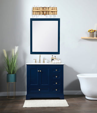 Elegant Lighting 2200W24 Serena 6 Light 24"W Vanity Light - Chrome