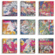 Colorful Paint Splatter Art Graffiti Painting 9-Piece Canvas Art Set, 12"x12"