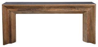Uttermost 24987 Vail 18"W Concrete Top Wood Console Table - Gray