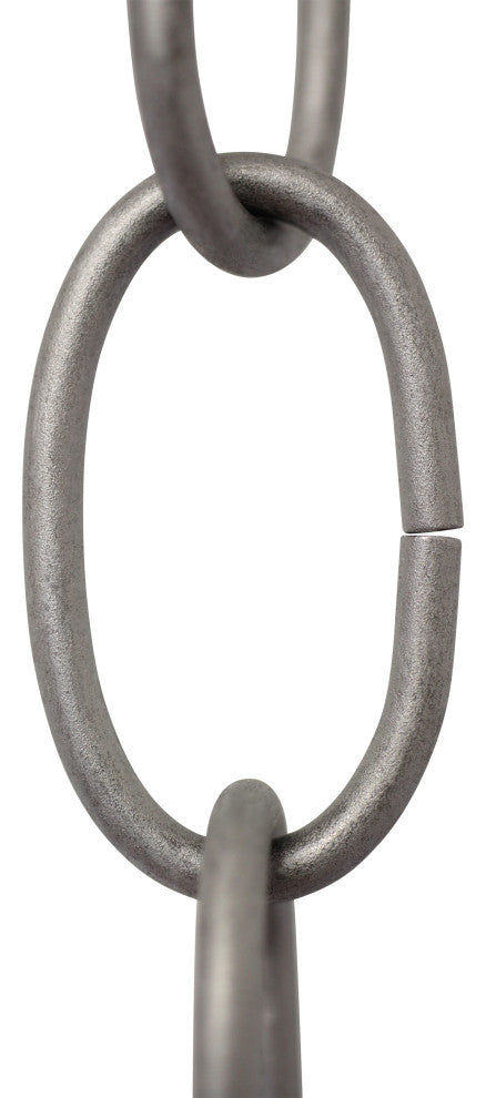 RCH Hardware Steel Standard Link Chandelier Chain, Satin Chrome, U38