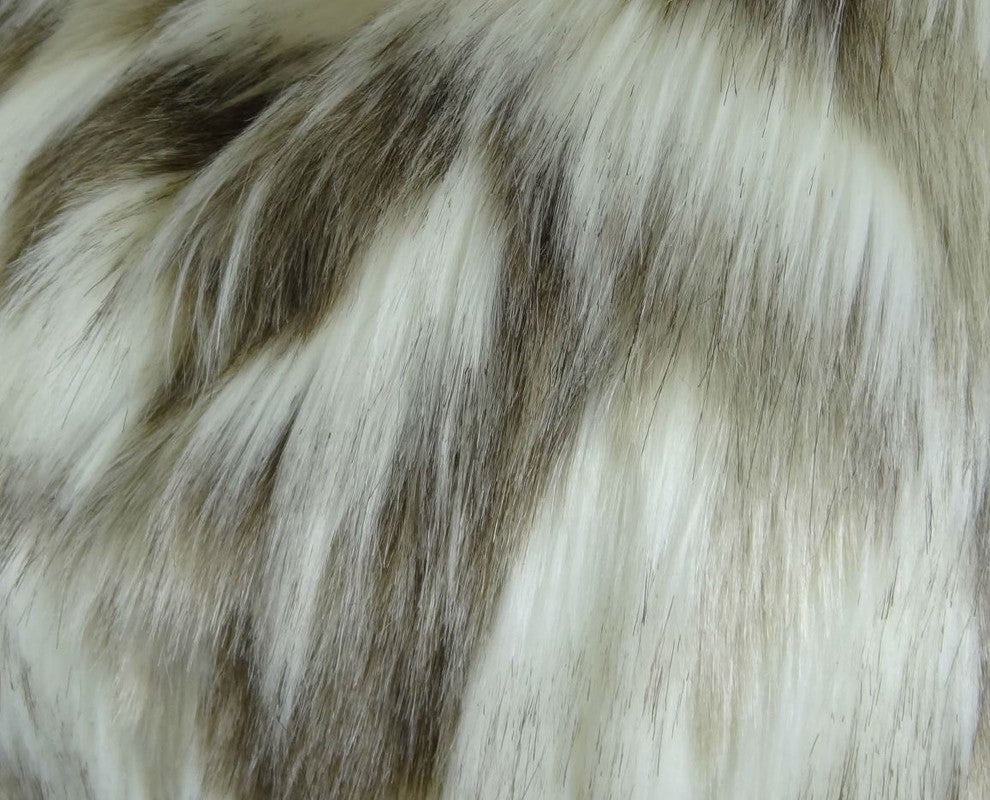 Sassy Tibet Fox Ivory Beige Handmade Luxury Pillow, 20"x36" King