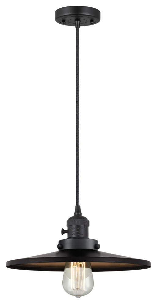 INNOVATIONS 201CSW-BK-MFR-BK-12-LED 1-Light Mini Pendant Matte Black