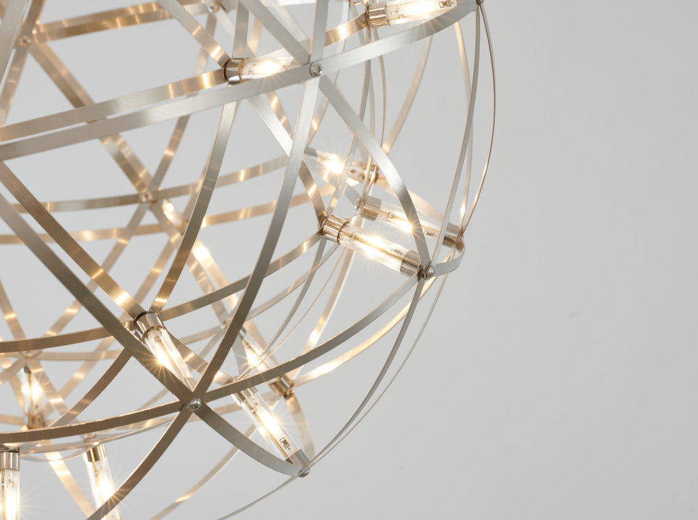 Star Light LED Light Fixture, Satin Nickel