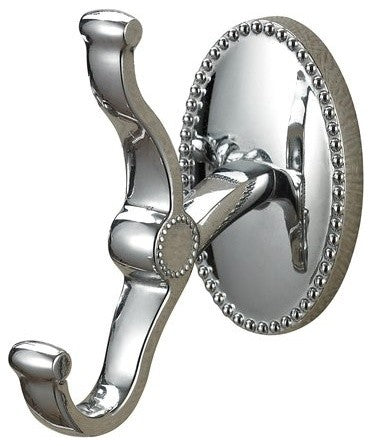 Sterling Industries Chrome Wall Mount Double Robe Hook