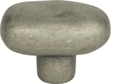 Atlas Homewares 332 Distressed 1-11/16 Inch Oval Cabinet Knob - Pewter