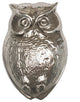 DHK95 Owl Knob, Shiny Pewter