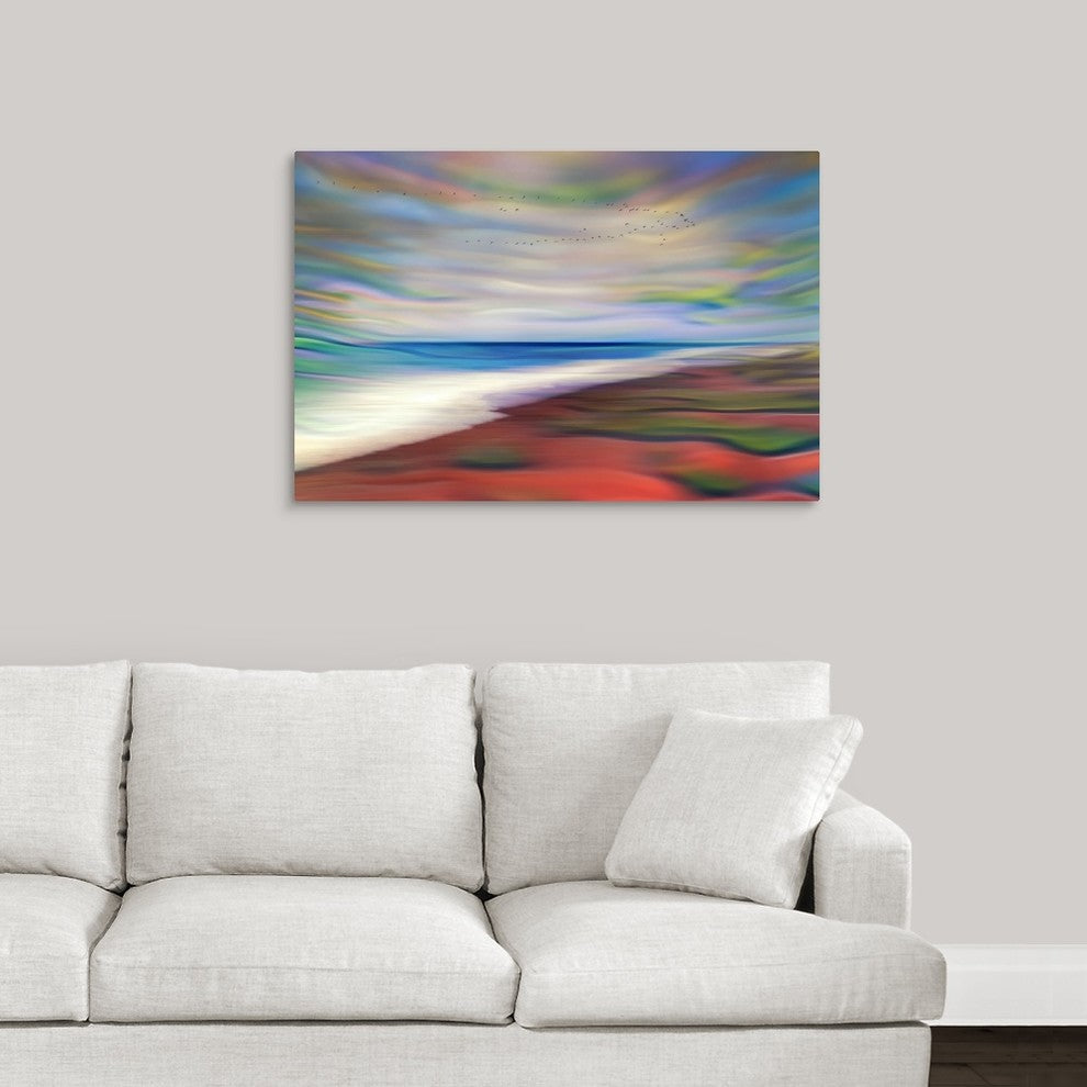 "Warm Beach" Wrapped Canvas Art Print, 36"x24"x1.5"