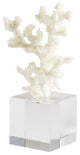 Cordelia Sculpture, White, Clear, Large