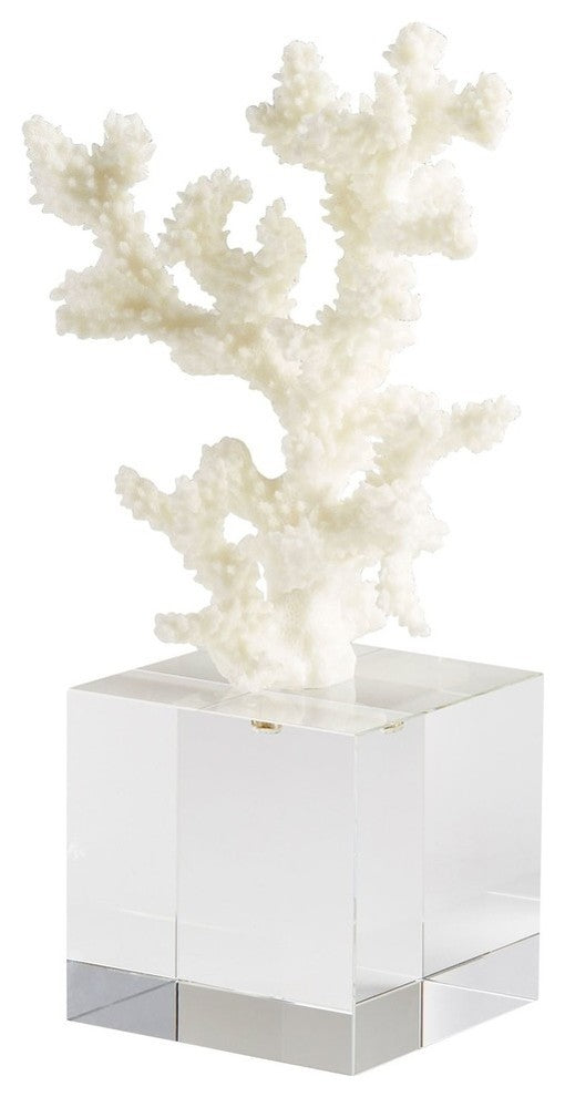 Cordelia Sculpture, White, Clear, Large