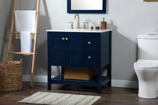 Elegant VF16432BL 32"Single Bathroom Vanity, Blue