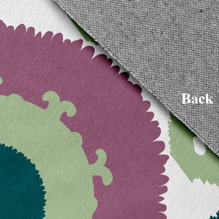 Boho Chenille Rug, Green, 5' Round