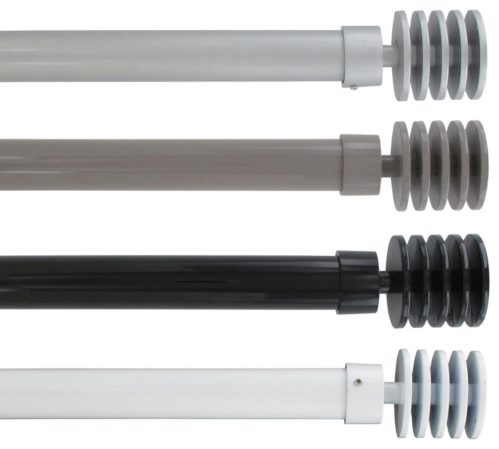 Extendable Curtain Rod Set 49 to 82 L -Diam
