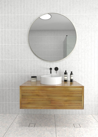 Round Black 36" Stainless Steel Framed Mirror, Satin Brass