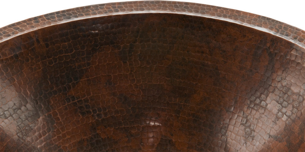 Premier Copper Products BSP2_LO20FDB 20" Under Counter Copper Sink Package