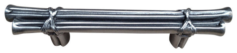 Double Bamboo Pull, Antique Bronze