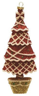 7" Merry and Bright, Christmas Tree Ornament, Gold