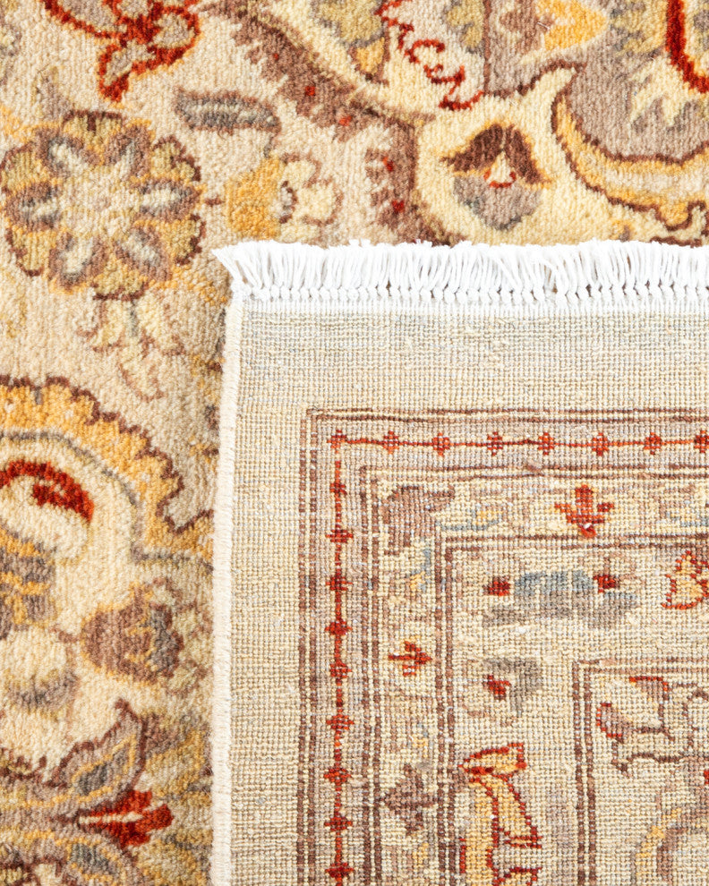 Kolar, One-of-a-Kind Hand-Knotted Area Rug Ivory, 9'1"x12'4"