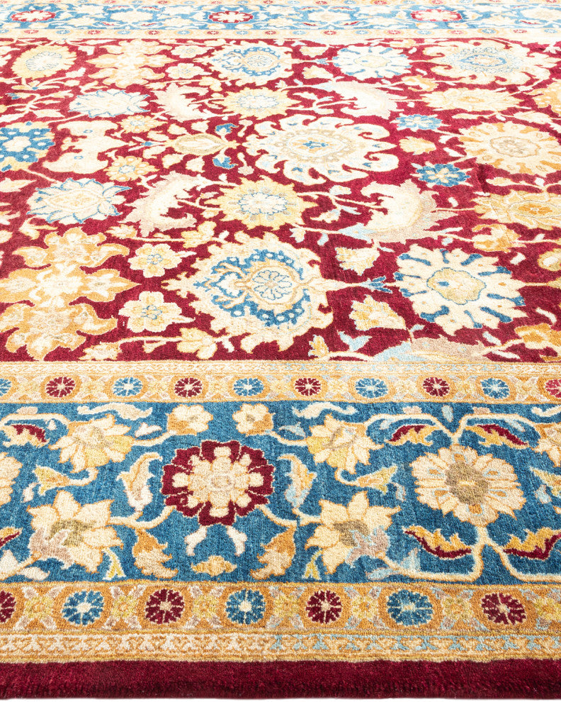 Valentina, One-of-a-Kind Hand-Knotted Area Rug Red, 6'2"x8'10"
