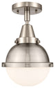 Innovations 447-1C-SN-HFS-61-SN-LED 1 Light Flush Mount, Brushed Satin Nickel